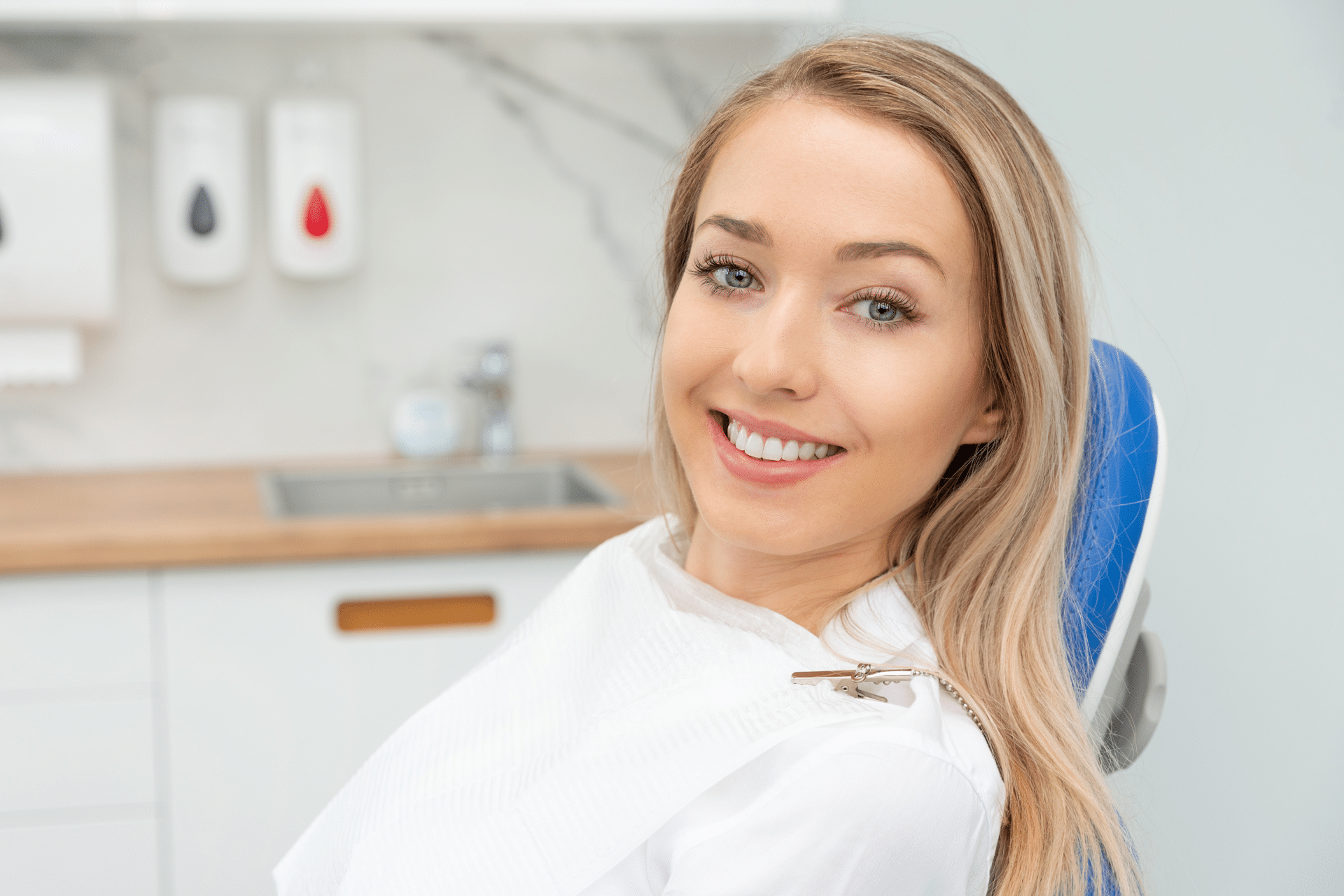Patient in orthodontic chair discussing treatment for crowded teeth in Scarborough ME